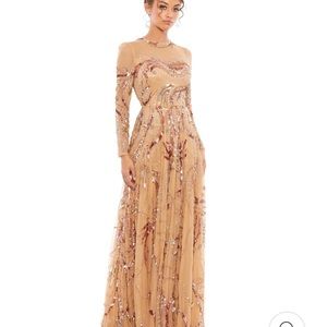 MAC DUGGAL EMBELLISHED ILLUSIONIST GOWN SIZE 8